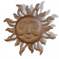 Wall Hanging,Sun Face Wall Decoration Factory Price Metal Cast Iron